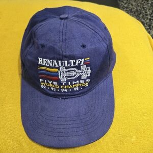 Vintage Renault F1 Hat Starter Snapback 5x World Champion 92-96 Navy Wool Formul